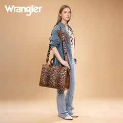Wrangler Multi-Pocket Western Work Laptop Tote Bag