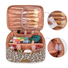 Wrangler Leopard PU Makeup Bag