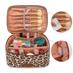 Wrangler Leopard PU Makeup Bag