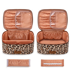 Wrangler Leopard PU Makeup Bag