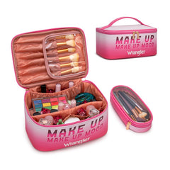 Wrangler Leopard PU Makeup Bag