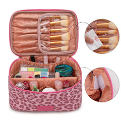 Wrangler Leopard PU Makeup Bag