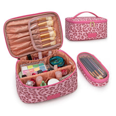 Wrangler Leopard PU Makeup Bag