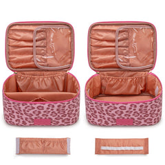 Wrangler Leopard PU Makeup Bag