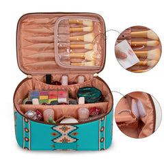 Wrangler Leopard PU Makeup Bag