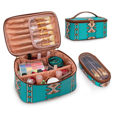 Wrangler Leopard PU Makeup Bag