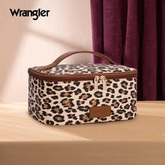 Wrangler Leopard PU Makeup Bag
