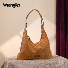 Wrangler Floral Tooled Hobo Bag with Pouch
