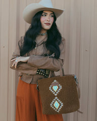 Wrangler Sherpa Aztec Sherpa Tote Bag