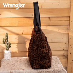 Wrangler Leopard Print Tote Bag