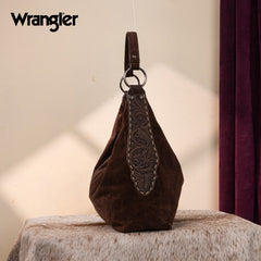 Wrangler Floral Tooled Hobo Bag with Pouch