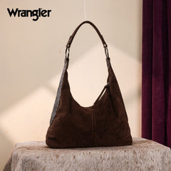 Wrangler Floral Tooled Hobo Bag with Pouch
