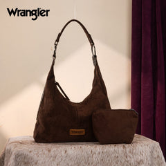 Wrangler Floral Tooled Hobo Bag with Pouch