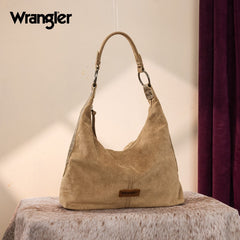 Wrangler Floral Tooled Hobo Bag with Pouch