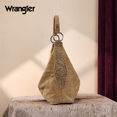 Wrangler Floral Tooled Hobo Bag with Pouch