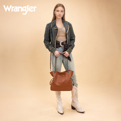 Wrangler Cow Print Chain Tote With Wallet Set