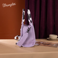 Wrangler Concealed Carry Leopard/Crocodile/Cow Pattern Tote/Crossbody Bag