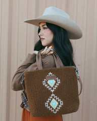 Wrangler Sherpa Aztec Sherpa Tote Bag