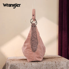 Wrangler Floral Tooled Hobo Bag with Pouch