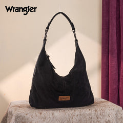 Wrangler Floral Tooled Hobo Bag with Pouch