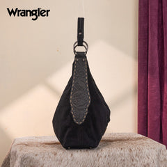 Wrangler Floral Tooled Hobo Bag with Pouch