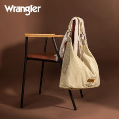 Wrangler Floral Tooled Hobo Bag with Pouch