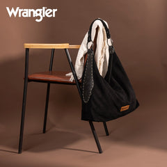 Wrangler Floral Tooled Hobo Bag with Pouch