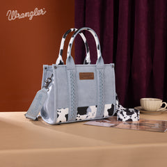 Wrangler Concealed Carry Leopard/Crocodile/Cow Pattern Tote/Crossbody Bag