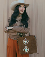 Wrangler Sherpa Aztec Sherpa Tote Bag