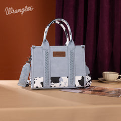 Wrangler Concealed Carry Leopard/Crocodile/Cow Pattern Tote/Crossbody Bag