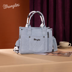 Wrangler Concealed Carry Leopard/Crocodile/Cow Pattern Tote/Crossbody Bag