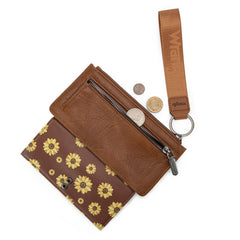 Wrangler Sunflower Print Card Wallet