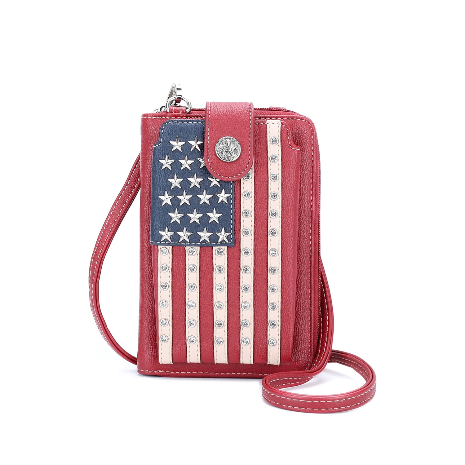 Montana West Western American Pride Phone Case Crossbody Wallet - Cowgirl Wear