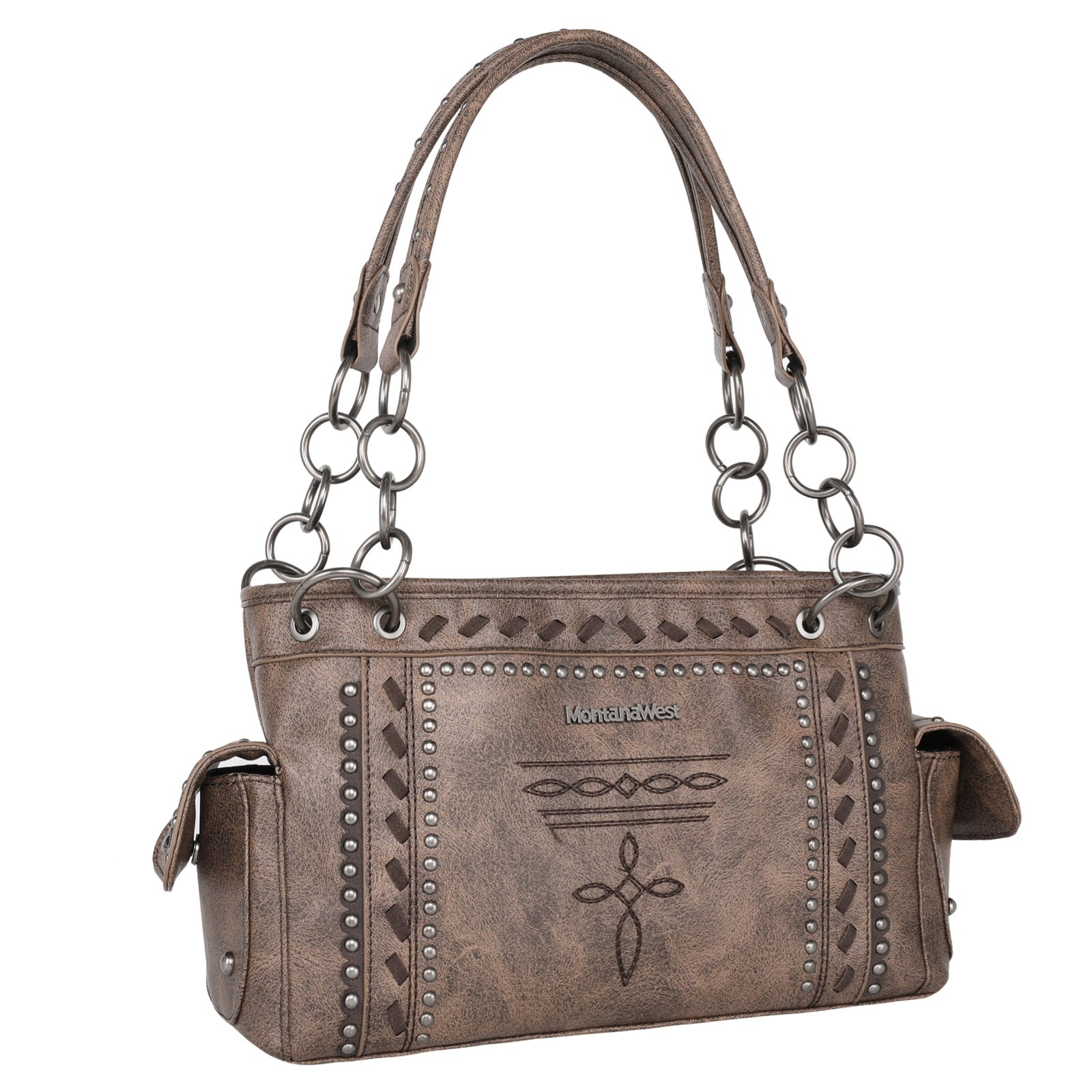 Montana West Whipstitch Collection Concealed Carry Satchel - Cowgirl Wear