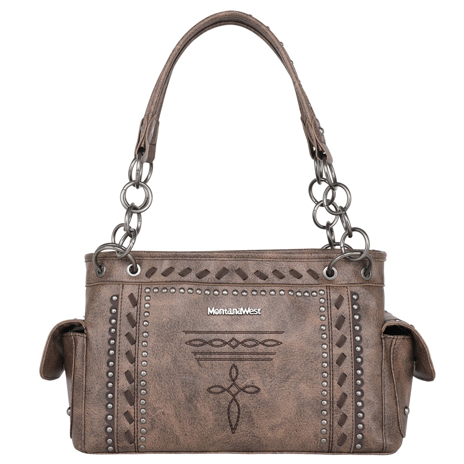 Montana West Whipstitch Collection Concealed Carry Satchel - Cowgirl Wear