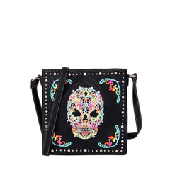 Sugar Skull Concealed Carry Crossbody Bag - Cowgirl Wear