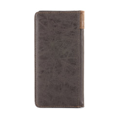 Embroidered Boot Scroll Men's Bifold Long PU Leather Wallet - Cowgirl Wear
