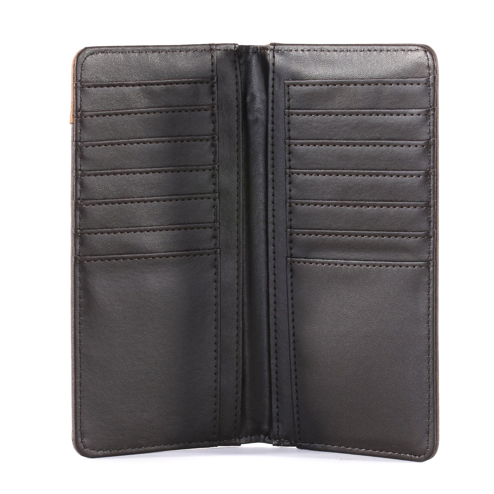 Embroidered Boot Scroll Men's Bifold Long PU Leather Wallet - Cowgirl Wear