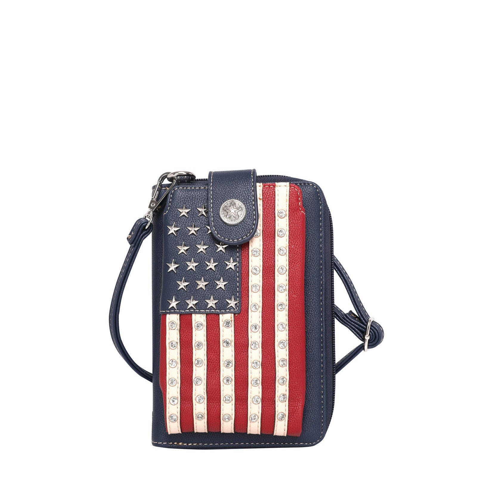 Montana West Western American Pride Phone Case Crossbody Wallet - Cowgirl Wear