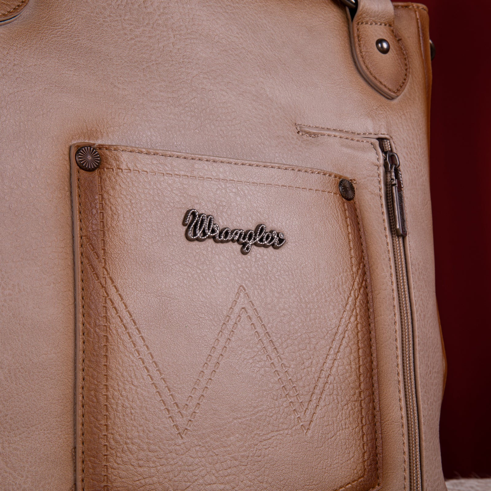 Wrangler Rivets Concealed Carry Oversize Tote/Crossbody - Cowgirl Wear